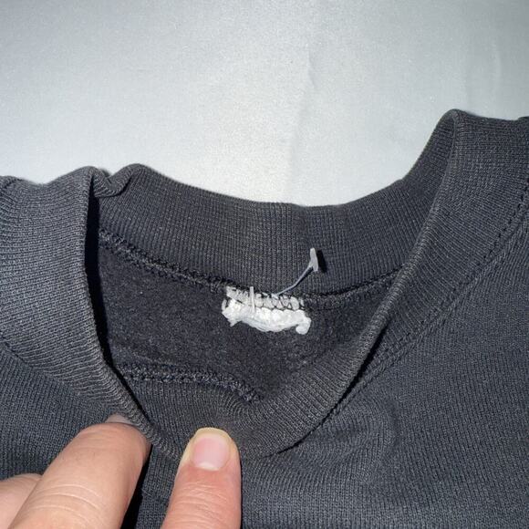 VTG 7 LOGO NFL DENVER BRONCOS FLEECE PULLOVER SWEATSHIRT BLACK , XL, IS USED - Picture 3 of 4